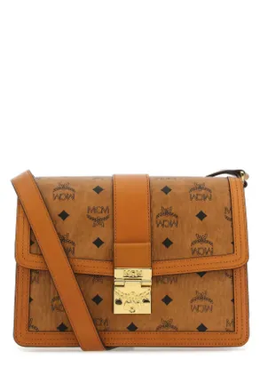 MCM Mcm Printed Canvas And Leather Tracy Crossbody Bag