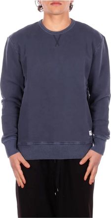 Fay Sweatshirt met logo detail - Heren - Sweatshirts - Blauw - M - Katoen - Hoodies & sweatvesten