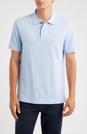 BOSS Pallas Solid Cotton Piqu&eacute; Polo in Light Pastel/blue at Nordstrom, Size Xxx-Large