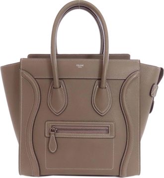 Celine Brown Leather Tote Bag (Pre-Owned)