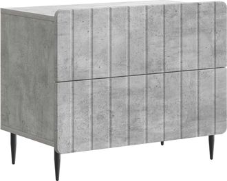 vidaXL Armario De Noche Gris Hormig&oacute;n 62 X 34,5 X 49,5 Cm Vidaxl