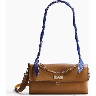 H&M Scarf-detail Crossbody Bag in Light Brown at Nordstrom