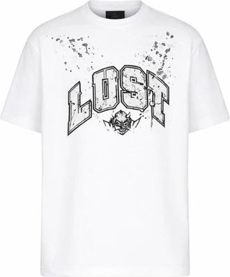 John Richmond Graphic Logo T-shirt - Heren - T-shirts - Wit - M - Tops