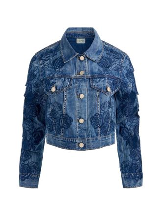 Alice & Olivia Alice + Olivia geborduurd spijkerjack