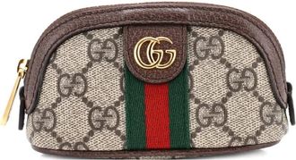 Gucci Ophidia Key GG Coated Canvas pouch - Neutrals