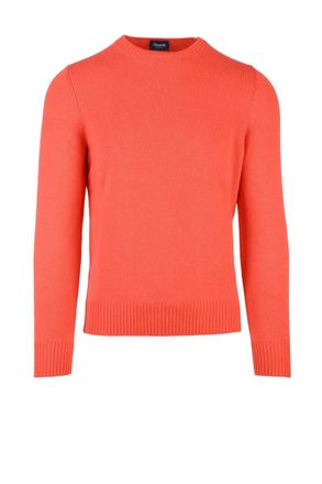 Drumohr Crew Neck Sweater Cashmere - Red