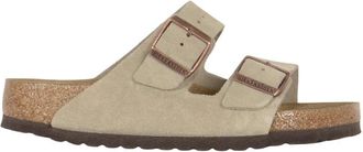 Birkenstock Arizona SFB Leve Regular Fit - unisex - Sandalen - Beige - 40 EU - Leer - Schoenen