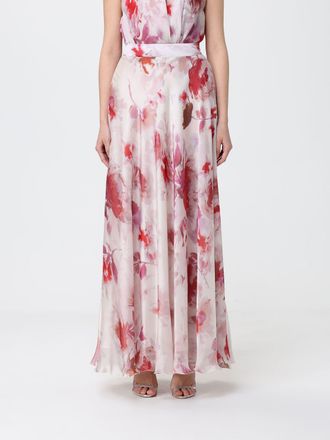 Hanita Chiffon Long Skirt with Floral Print