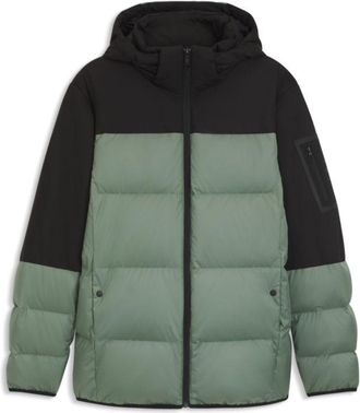 BOSS Water-repellent down jacket with detachable hood and sleeves