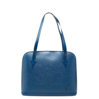 Louis Vuitton Pre-owned Vintage Shoulder Tote - Dames - Pre-owned - Blauw - Maat: ONE Size Leer