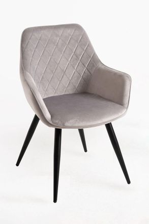 Regalos Miguel Regalos Miguel - Packs Sillas Comedor - Pack 2 Sillas Kres Terciopelo - Gris