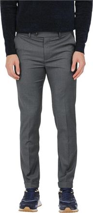 Roberto Ricci Design Technische wollen broek voor heren - Heren - Slim Fit Broeken - Grijs - XL - Wol - Broeken