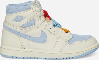 Nike Jordan Women s Air Jordan 1 Retro High OG Sneakers Pale Ivory / Psychic Blue