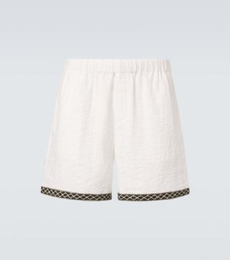 Commas Crochet-trimmed shorts