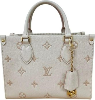 Louis Vuitton Monogram Empreinte Pink Leather Tote Bag (Pre-Owned)