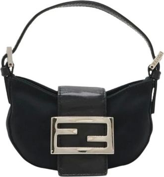 Fendi Pre-owned Shoulder Bags, female, Black, Size: ONE SIZE Pre-owned Vintage Handbag