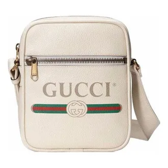 Gucci Print Messenger Bag White 523591-0QRAT-8820