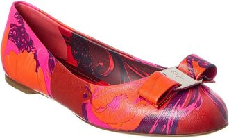 Ferragamo Ferragamo Varina Leather Flat