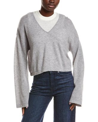 Naadam Coastal Wool & Cashmere-Blend Layered Sweater