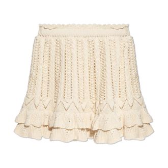Isabel Marant Short Skirts, female, Beige, Size: XS Skirt Nelle