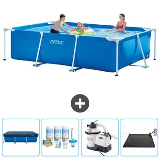 Intex Piscina Con Estructura Rectangular - 300x200x75 Cm - 5-piezas Scb62