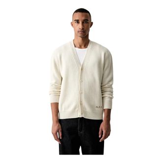 A.P.C. A.p.c., Truien & Vesten, Heren, Beige, XL, Wol, Kevin Cardigan