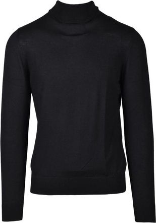 Wild Cashmere Zijde Kasjmier Trui - Heren - Coltruien - Zwart - L - Kasjmier - Truien & Vesten