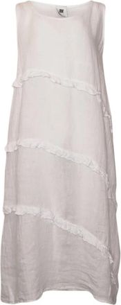 Tiffany & Co. Elegante Ivalou Witte Jurk - Dames - Casual kleedjes - Wit - M/L - Kleedjes