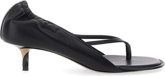 Jacquemus Gathered Leather Sandals