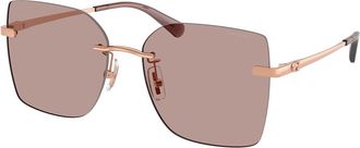 Coach HC7193D CDP45 Asian Fit 94077N Womens Sunglasses Gold Size 57