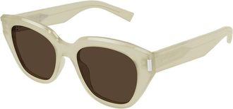 Saint Laurent SL 827 004 Womens Sunglasses White Size 52 - Free RX Lenses - Free RX Lenses