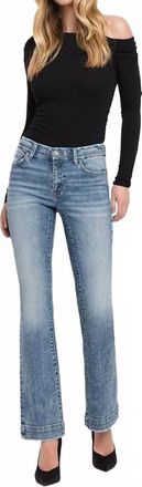 Flying Monkey Brittany Mid Rise Bootcut Jean In Blue