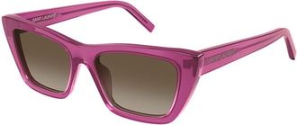 Saint Laurent Ladies Black Cat Eye Sunglasses SL276MICA 061