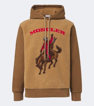 Moncler Sudadera con capucha de algod&oacute;n estampada