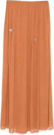 Forte_Forte Gonna con strass - Marrone