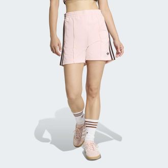 adidas Shorts ADIDAS ORIGINALS FB SHORT, Damen, Gr. XXL, N-Gr, sandy pink, aurora coffee, normal, gr., Obermaterial: 100% Polyester, Hosen Shorts, FIREBIRD C