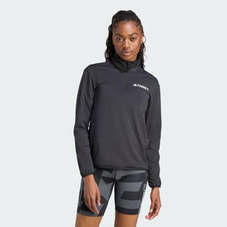 adidas Womens adidas Terrex Multi CLIMAWARM Half-Zip Tech Fleece Jacket