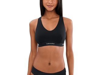 Icebreaker Merino 125 Cool-Litetm Sprite Racerback Bra Womens Bra Black : MD, Elastane/Lyocell/Wool