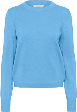 Part Two Serafine PW PU - Dames - Ronde hals truien - Blauw - L - Katoen - Truien & Vesten