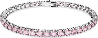 Swarovski Matrix Tennis Armband - Dames - Armbanden - Roze - ONE Size - Accessoires