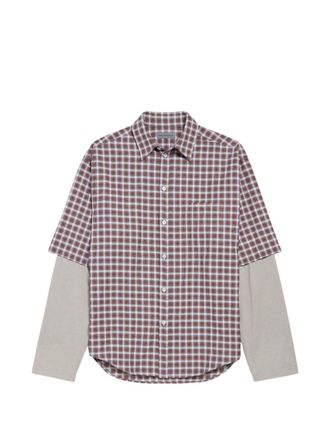 Balenciaga Mens Checked Cotton Shirt