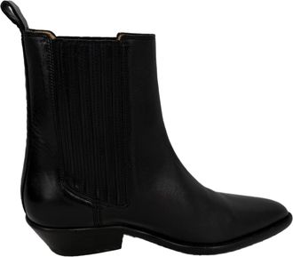 Isabel Marant Isabel Marant Pre-owned Womens Delena Ankle Boots in Black Leather - Size EU 37