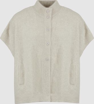 C.T. Plage Poncho Ladies High Neck Ivory