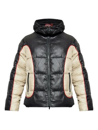 Diesel W-Ostend-Wrd hooded jacket - men - Nylon/Polyester - 48 - Black