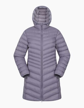 Mountain Warehouse Womens Mountain Warehouse Womens/Ladies Florence Long Padded Jacket - Purple - Size: 10