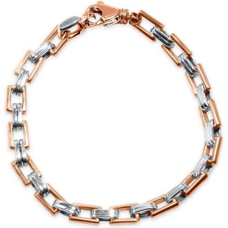 Pompeii3 Mens Link 14k Gold (35gram) or Platinum (57gram) 6.5mm Bracelet 8.5