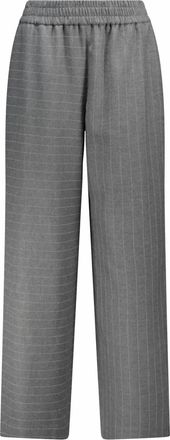 Alice & Olivia Womens Benny Baggy Pull Up Pant In Charcoal/white