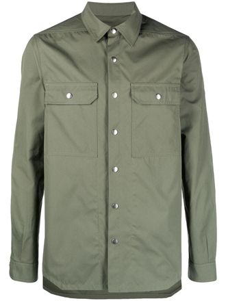 Rick Owens cotton shirt jacket - Green