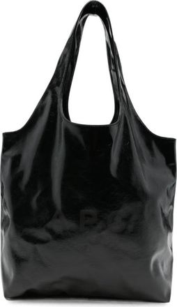 A.P.C. A. p.c. Logo-print Patent-finish Tote Bag