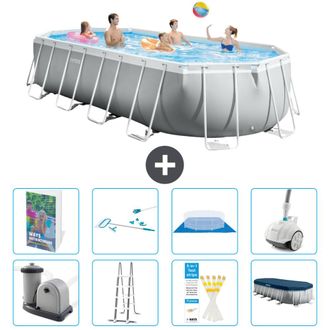 Intex Piscina Prism Frame Oval - 610x305x122 Cm - 9-piezas S605